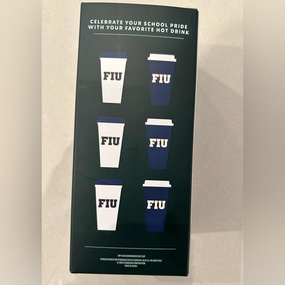 NWT Starbucks, FIU Campus Collection Reusable Hot Cups, Set of 6 cups (16 FL OZ) - Picture 5 of 6